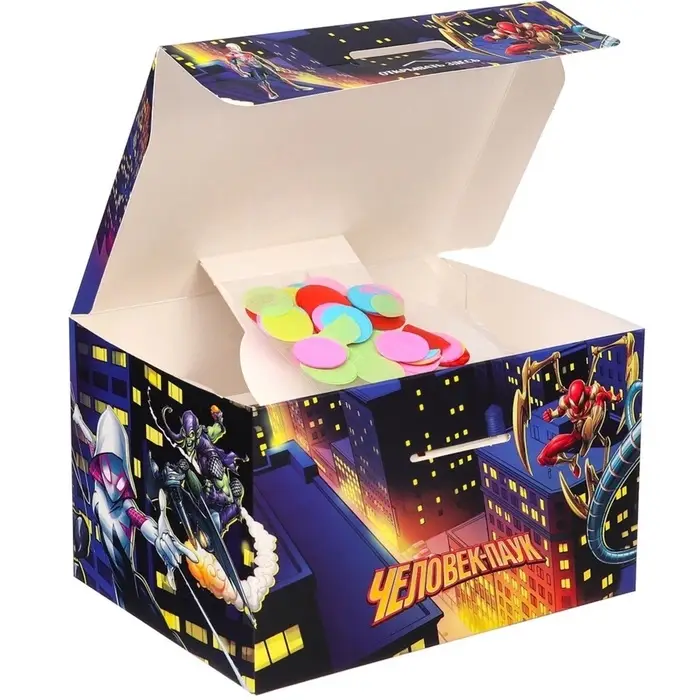 Бум-коробка сюрприз складная &laquo;Супергерой&raquo;, 20&times;15&times;12.5 см