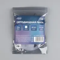 Светодиодная лента Luazon Lighting 1 м, IP20, SMD2835, 30 LED/м, 3хАА, 6000К