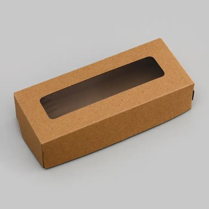 Коробка складная, крафт, 17×7×4 см, 0.5 л