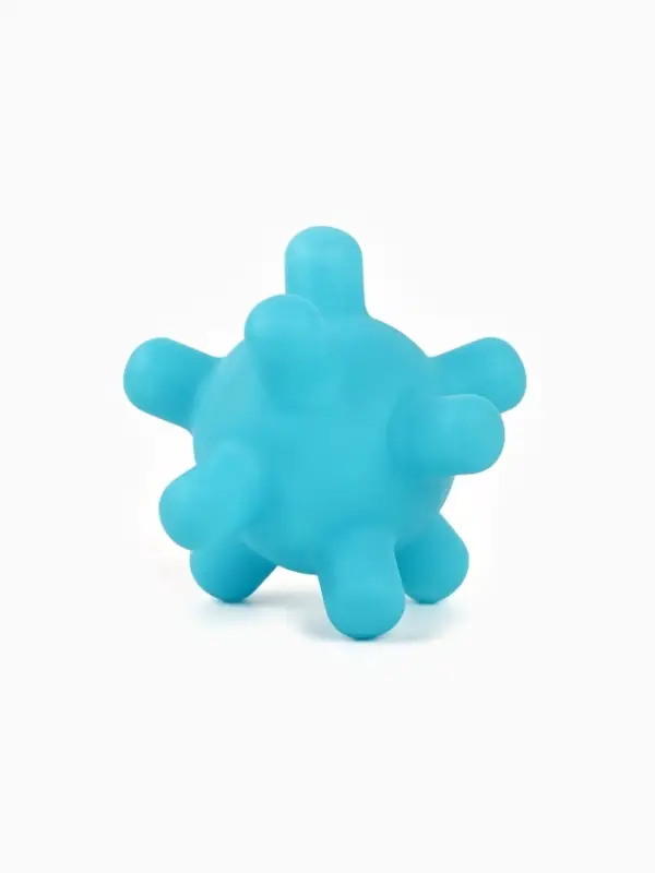 Игрушка пищащая Игрушка пищащая "Мячик, шипы", 5 см, голубая