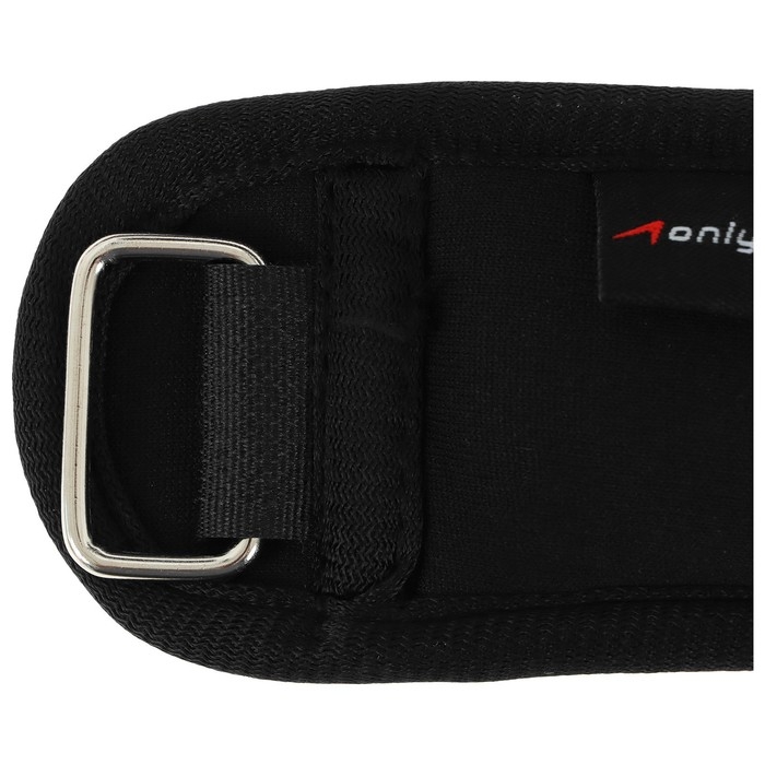 Утяжелители на запястье ONLYTOP, 2 шт. х 100 г, цвет чёрный Утяжелители на запястье ONLYTOP, 2 шт. х 100 г, цвет чёрный