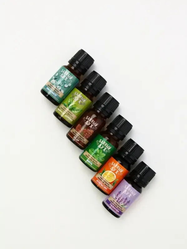 Эфирное масло, набор 6 шт х 10 мл, Банный дух
