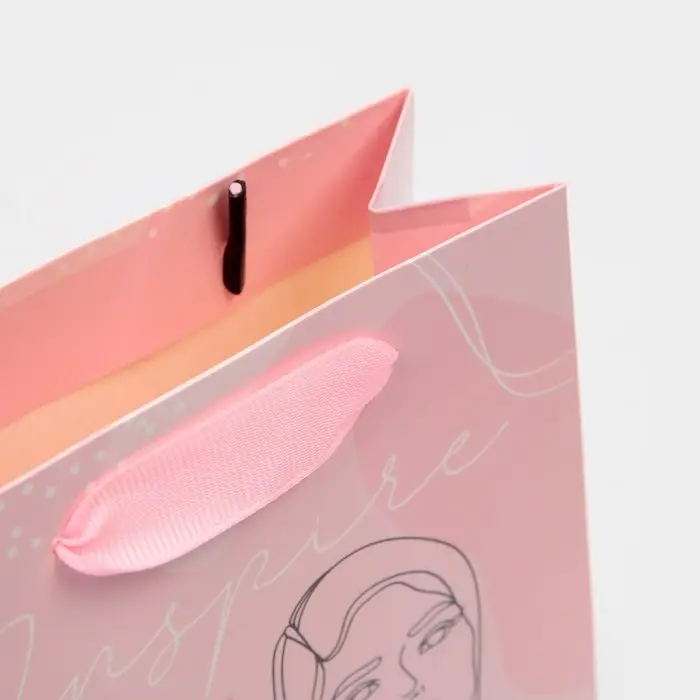 Пакет подарочный ламинированный, упаковка, «Вдохновение», радужная голография, S 12 х 15 х 5.5 см