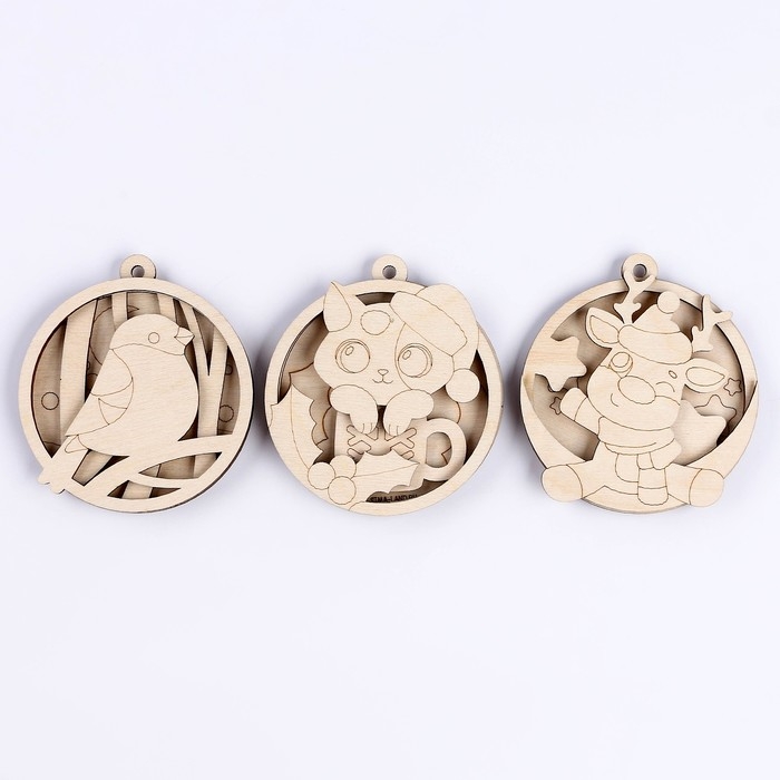 Новогодняя роспись по дереву «Новый год! Подвески на ёлочку» Новогодняя роспись по дереву «Новый год! Подвески на ёлочку»