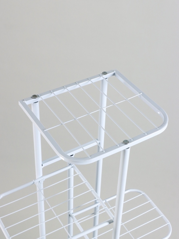 Подставка для цветов Greengo, 5 полок, 44 × 22 × 95 см, напольная, металл, белая Подставка для цветов Greengo, 5 полок, 44 × 22 × 95 см, напольная, металл, белая