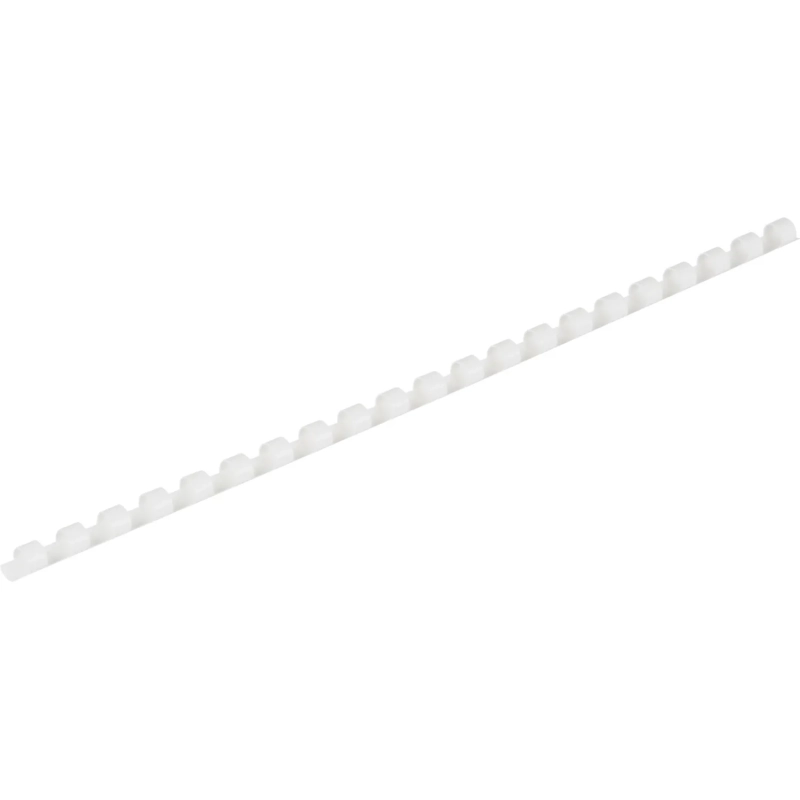 Пружины для переплета пластиковые 21 кольцо, 8 мм, (белые), 100 шт./уп