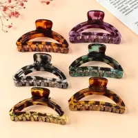 Крабик для волос &laquo;Леопардовый принт&raquo;, овал, 9 см, МИКС