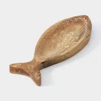 Блюдо в форме рыбки &laquo;Пряник&raquo;, 32&times;11.5&times;2 см, дерево манго