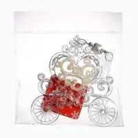 Ёлочная игрушка &laquo;Зимнее волшебство. Карета&raquo;, блеск 11&times;12 см, прозрачный