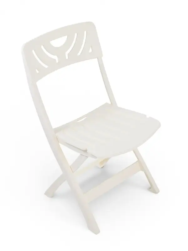 Стул садовый Decorona DeRiviera, 46&times;50&times;82 см, складной, пластиковый, белый