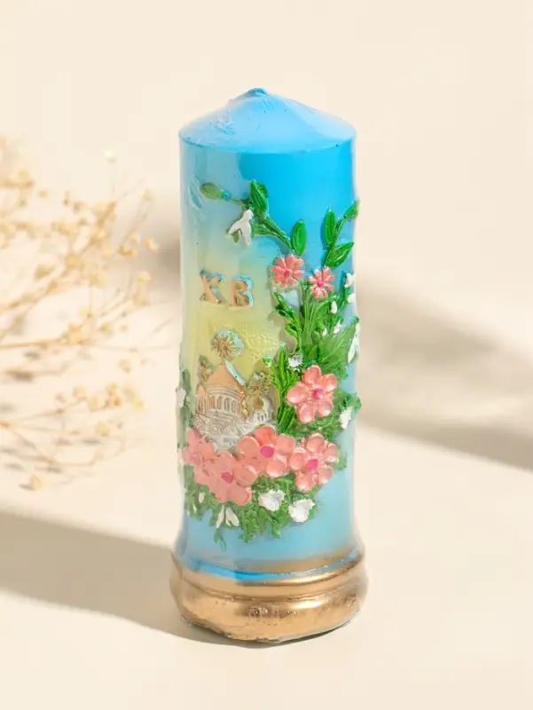 Свеча декоративная "Пасхальный столбик" 6х15,5 см, 250 гр