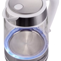 Чайник HYK-G3606 1,7л 2200Вт белый (стекло)