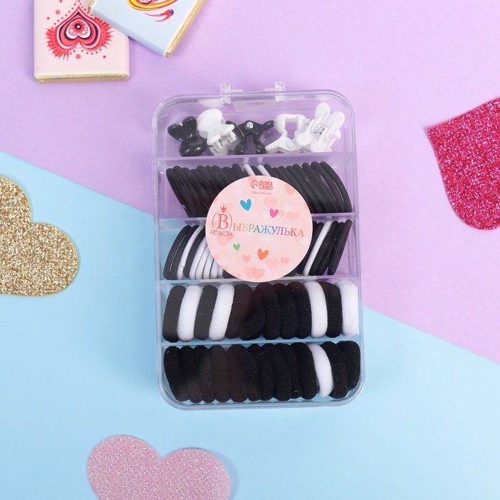 Набор для волос  Набор для волос "Непоседа" (69 шт) зайка, микс