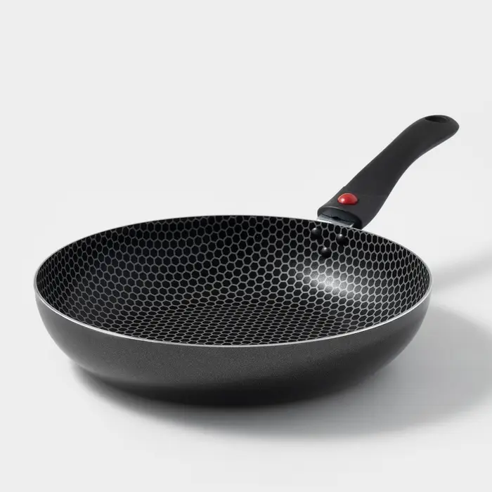 Сковорода Forever, d=26 см, съёмная ручка, стеклянная крышка, антипригарное покрытие, алюминий, чёрная