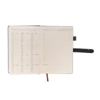 Ежедневник недатированный формат А5, 80л, линия, с ручкой, подар коробка, Синий