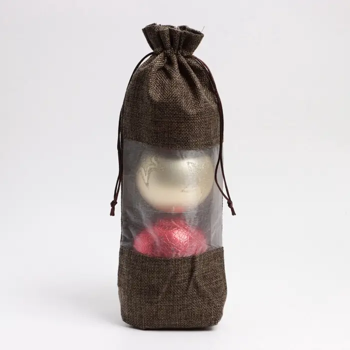 Льняной мешочек для хранения украшений, подарков, трав, 15&times;30 см, набор из 3 штук