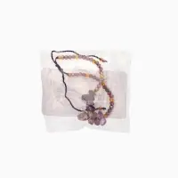 Браслет, длина 16 см, цв. сиреневый, красный Браслет, длина 16 см, цв. сиреневый, красный