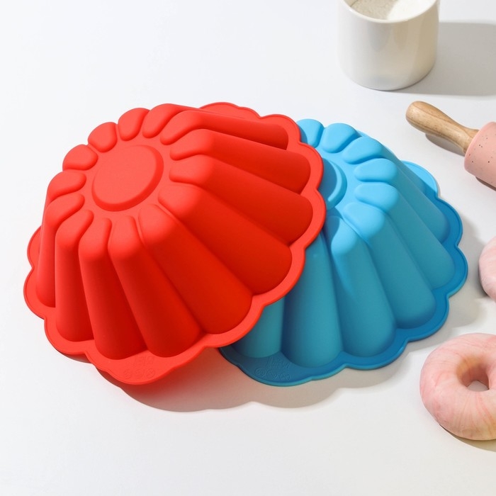 Форма для выпечки Доляна «Круг. Пудинг», силикон, 24×23×9 см, внутренний d=21см, цвет МИКС Форма для выпечки Доляна «Круг. Пудинг», силикон, 24×23×9 см, внутренний d=21см, цвет МИКС