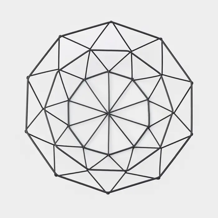 Фруктовница Доляна &laquo;Геометрия&raquo;, чёрная