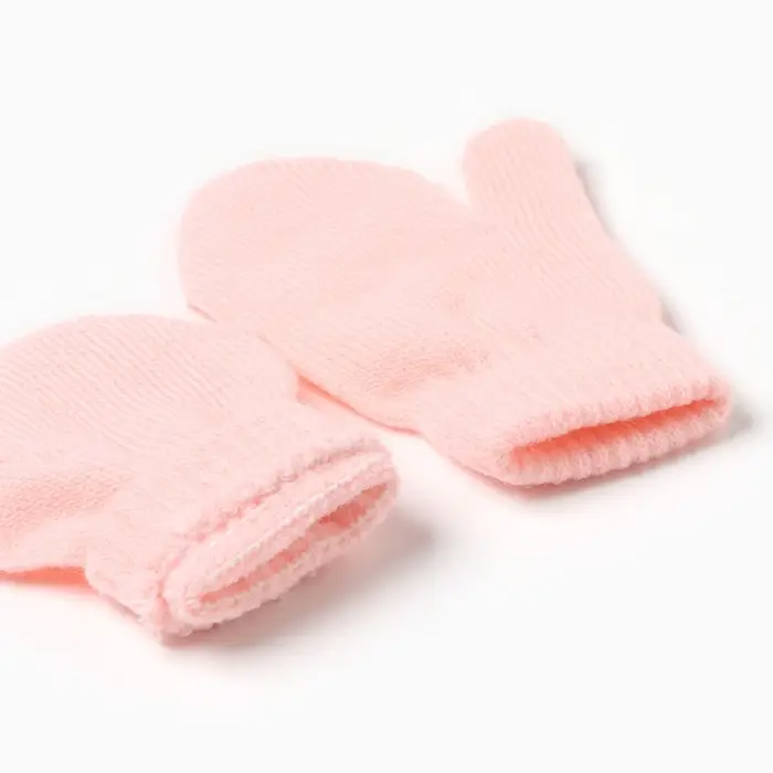 Варежки детские MINAKU, цвет розовый, 12 см