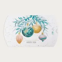 Коробка подарочная новогодняя складная &laquo;Акварельные шары&raquo;, 19&times;14&times;4 см, Новый год