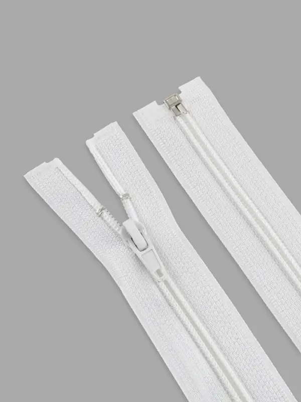 Молния &laquo;Спираль&raquo;, №5, разъёмная, замок автомат, 80 см, белая