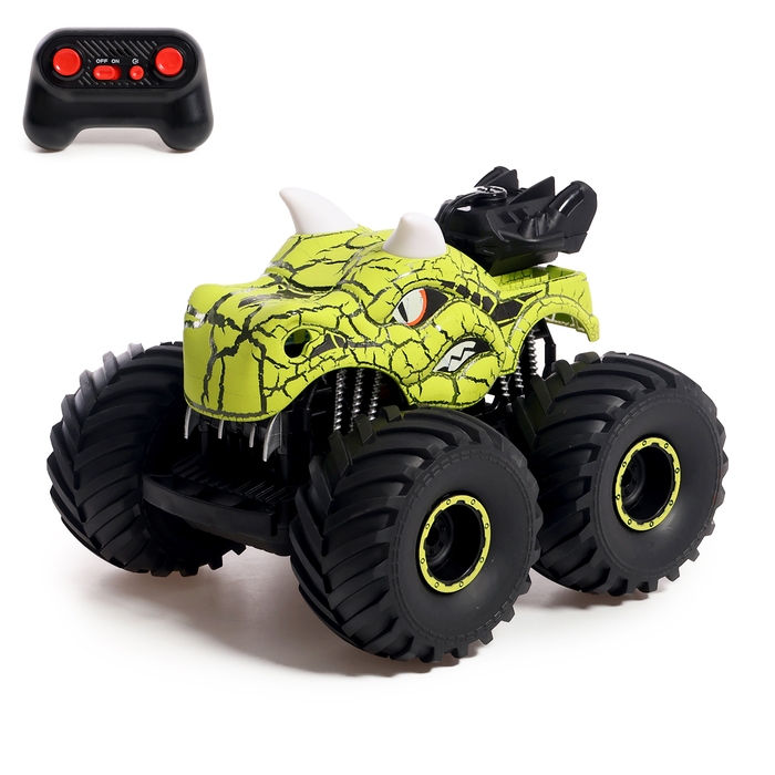 Машина-перевёртыш «Финт», радиоуправляемая, работает от аккумулятора, световые эффекты, эффект дыма, цвет зеленый Машина-перевёртыш «Финт», радиоуправляемая, работает от аккумулятора, световые эффекты, эффект дыма, цвет зеленый