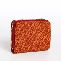 Кошелёк на молнии &laquo;Сердце&raquo;, красный