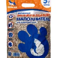 Наполнитель минеральный впитывающий &laquo;Пижон&raquo; для длинношерстных кошек, 5 л