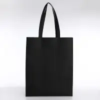 Шопер, 42&times;10&times;30 см, однотонный, без подклада, цвет чёрный