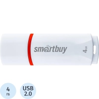 Флеш-память Smartbuy UFD 2.0 4GB Crown White (SB4GBCRW-W)