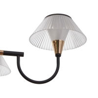 Люстра 1695/9 LED 216Вт 3000-6000К черно-золотой 95х95х113 см BayerLux