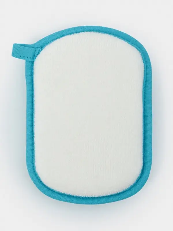 Мочалка детская для купания Доляна &laquo;Зайчик&raquo;, 12&times;8 см, голубая