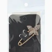 Булавка &laquo;Бабочка&raquo;, 5 см, белая в золоте