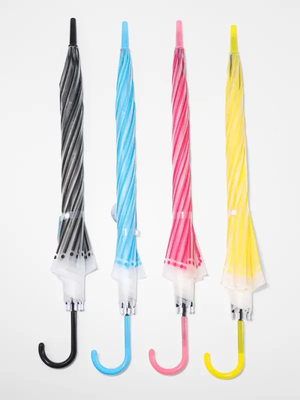 Зонт полуавтоматический &laquo;Полосы&raquo;, 8 спиц, R=46/53 см, d=92 см, МИКС