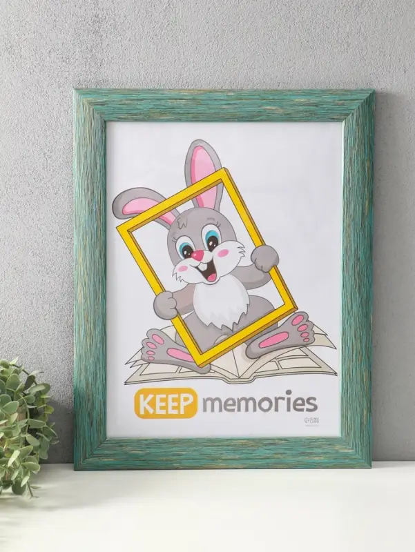 Фоторамка для фото 30х40 см "Luxe Elegance" пластик, морской, (пластик экран)