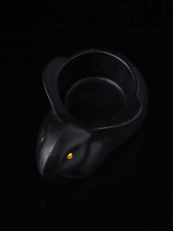 Подсвечник  Подсвечник "Заяц" 9х6х4 см, черный