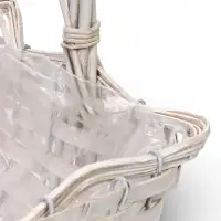 Набор корзин 3 шт, 39х20х14, 26х17х13, 21х13х11  лоза белый