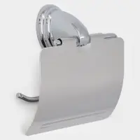 Держатель для туалетной бумаги с крышкой Accoona A11105, хром