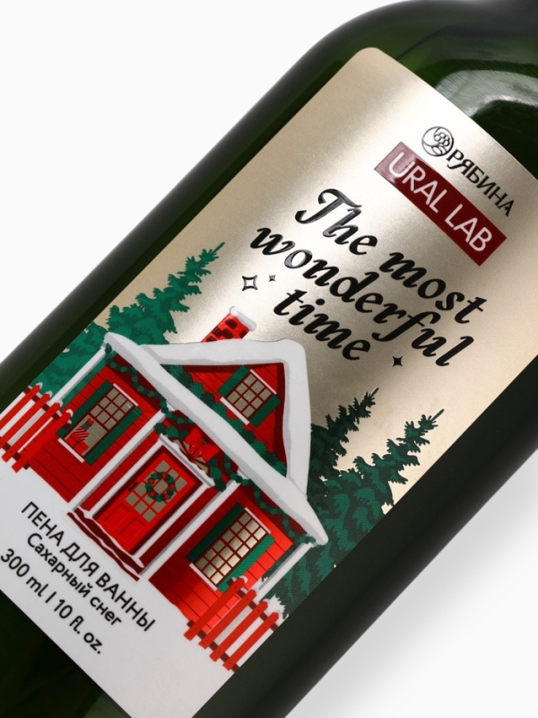 Ural Lab Winter Melody Пена для ванны The most wonderful time, 300 мл, сахарный снег