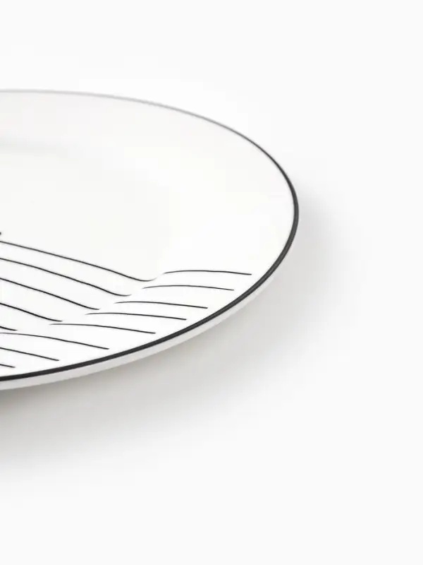 Тарелка плоская керамическая &laquo;С любовью&raquo;, d=20 см, ручная работа