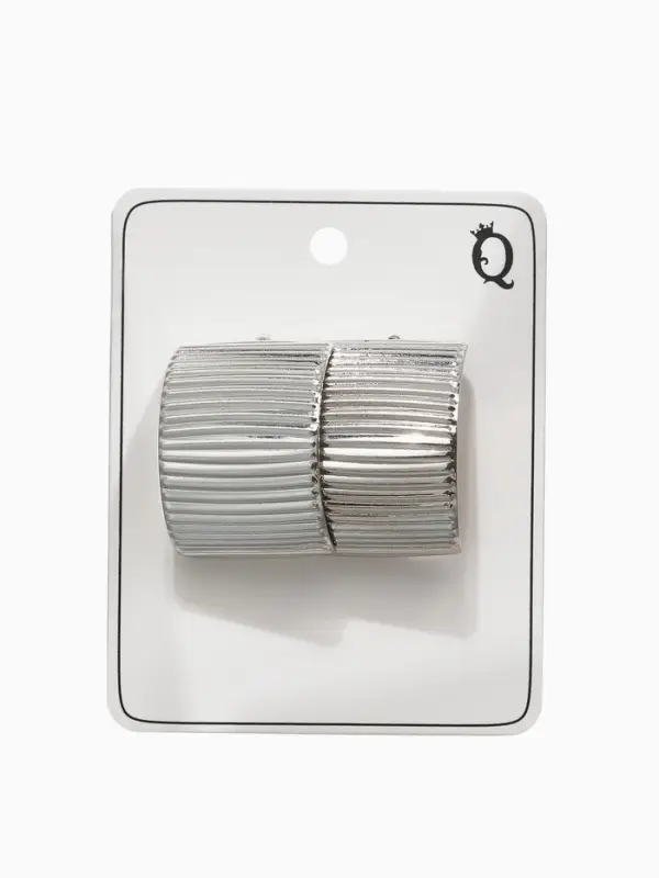 Серьги металл &laquo;Дуга&raquo;, тренд, цвет серебро