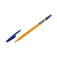 Ручка шариковая ErichKrause. R=301 Amber Stick, синий стержень, узел 1 мм