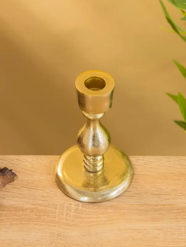 Подсвечник  Подсвечник "Ферзь" алюминий 13 см, цв. золото