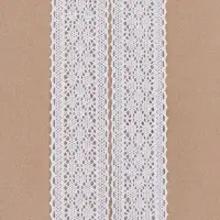 Кружево вязаное, 55 мм, 10&plusmn;1 м, белое