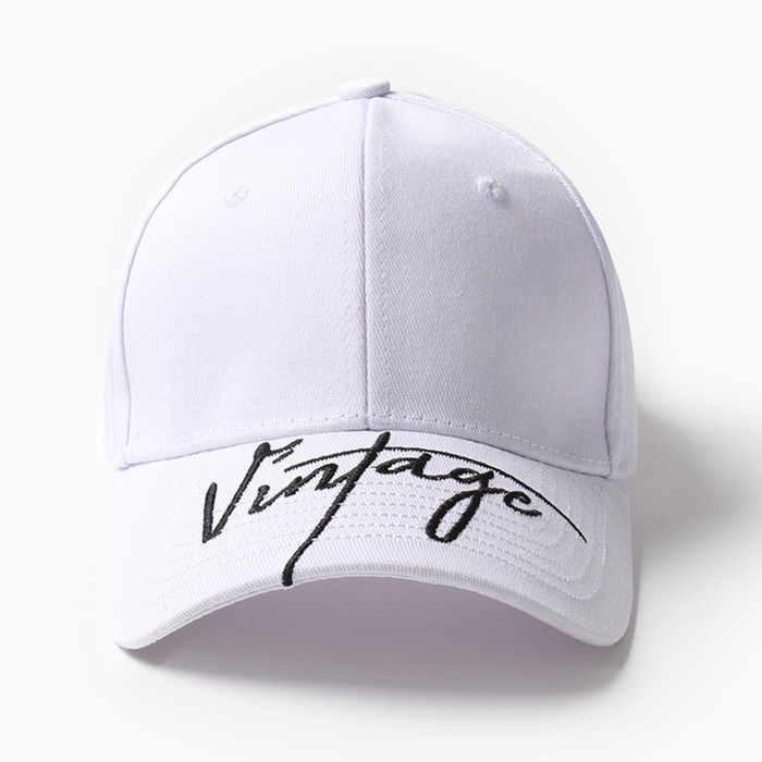 Кепка женская MINAKU "Винтаж", цвет белый, р-р 54-56