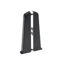 Торцевые заглушки для плинтуса &laquo;Деконика&raquo;, пара, 85 мм, цвет 007 чёрный