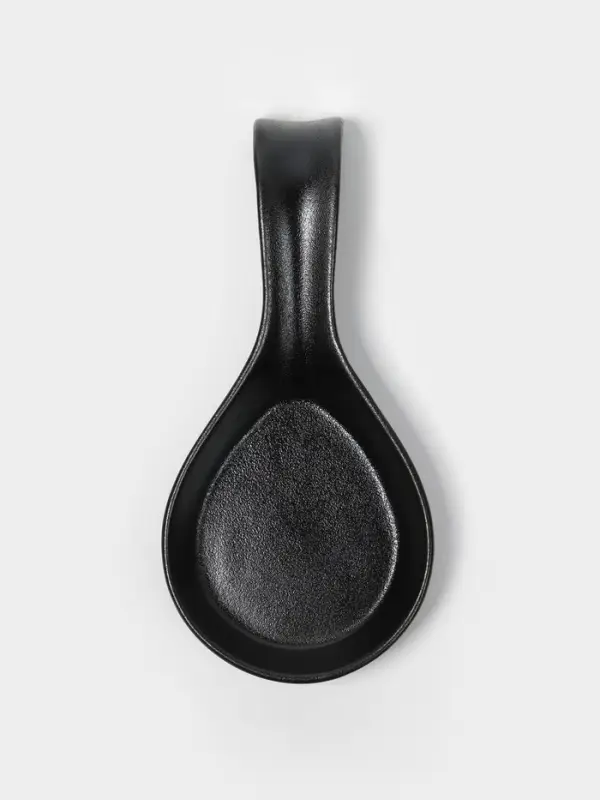 Подставка под ложку с поддоном Magistro &laquo;Галактика&raquo;, фарфор, 23.5&times;10.5&times;5 см, чёрная