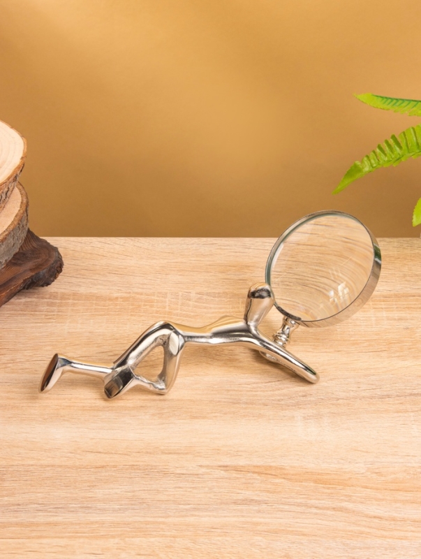 Лупа с подставкой «Чтец», 6.5×10×24 см, металл Лупа с подставкой «Чтец», 6.5×10×24 см, металл