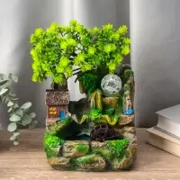 Фонтан настольный &laquo;Домик у пруда&raquo;, 13&times;17&times;27 см, с подсветкой